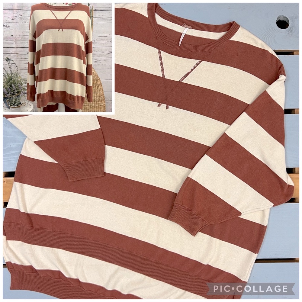 Free People ‘Surfin’ on Your Stripes’ Sweater Size S